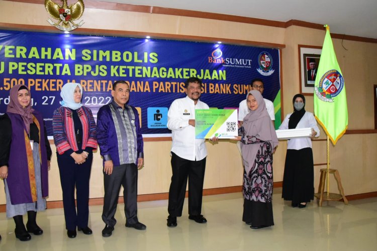 10.500 Pekerja Rentan di Deli Serdang Tercover BPJS Ketenagakerjaan dan CSR Bank Sumut