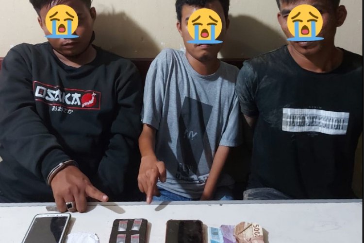 Tiga Pria Terduga Pengedar Sabu Diciduk Polres Simalungun