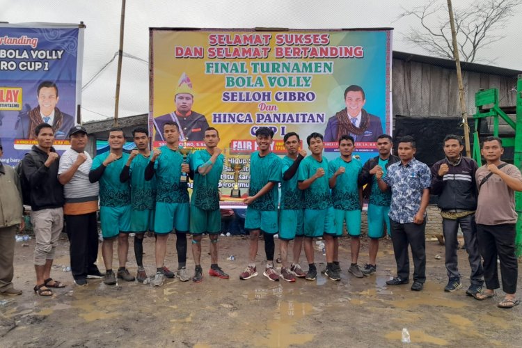 Perduhapen VC Juarai Turnamen Bola Voli Selloh Cibro dan Hinca Panjaitan CUP I