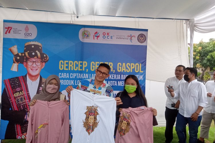 Menparekraf Sandiaga Uno Suport UMKM Kreatif Medan