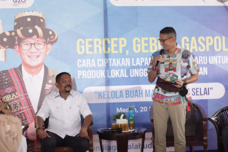 Diminta Bangkitkan Martabat UMKM di Sumut, Sandiaga: Harus Gercep, Geber dan Gaspol