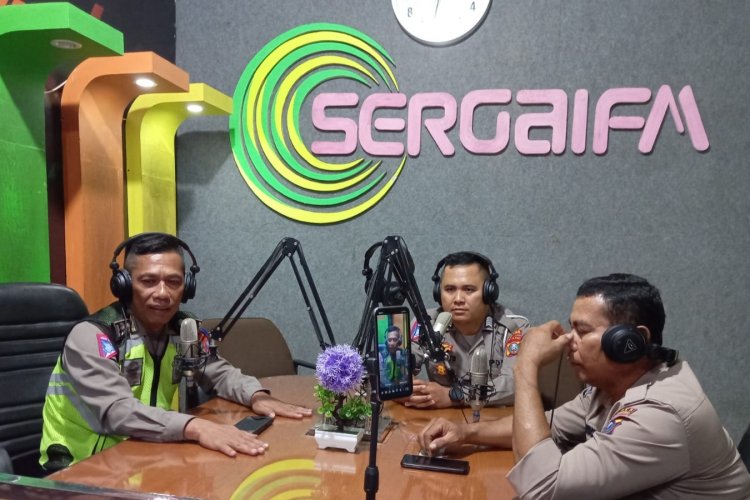 Operasi Zebra Toba 2022, Polres Serdang Bedagai Sosialisasi Melalui Radio Sergai FM