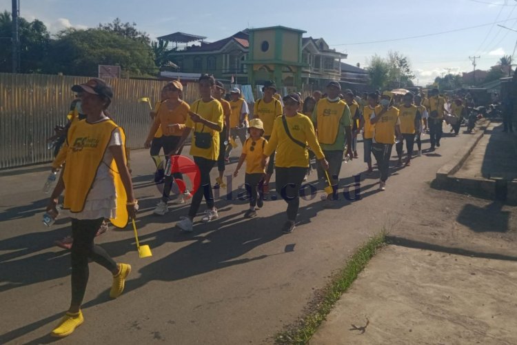 HUT Ke-58, Partai Golkar Lembata Gelar Jalan Santai dan Bagi-Bagi Hadiah