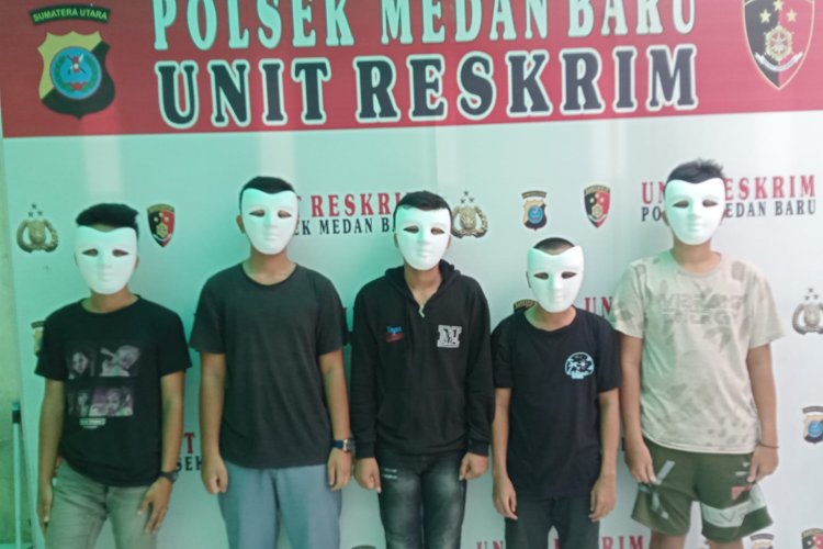 Polisi Amankan 5 Pelajar Diduga Perusak Mobil