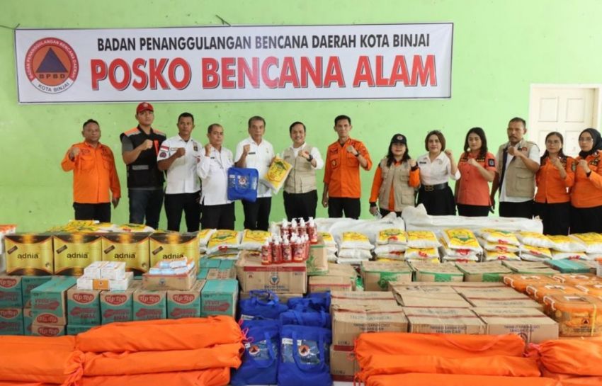 Edy Rahmayadi Serahkan Bantuan 1,25 Ton Beras Untuk Korban Banjir Binjai