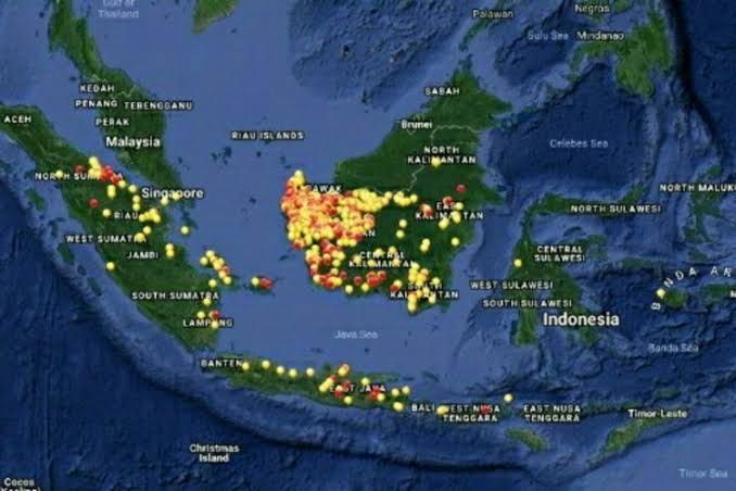 14 Titik Panas Terdeteksi di Kaltim