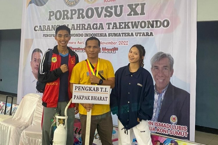 Atlet Putri Taekwondo Raih Medali Perunggu Pertama Untuk Kontingen Pakpak Bharat