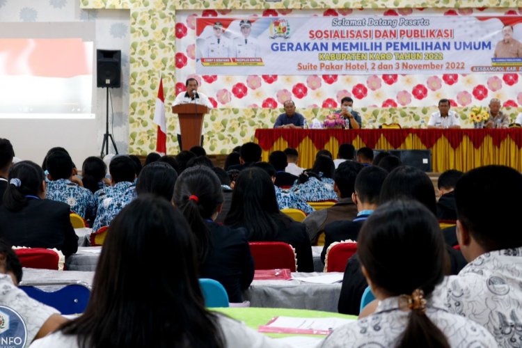 Kabupaten Karo Sosialisasikan Pemilu 2024 Kepada Pelajar tingkat SMA