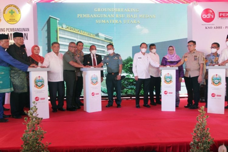 Groundbreaking Pembangunan RS Haji Medan, Semangat Gubernur Meneruskan Perjuangan Para Pendiri