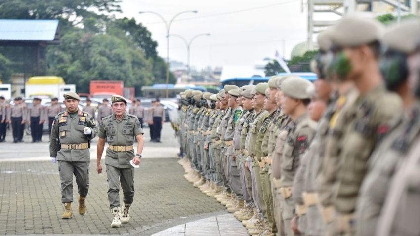 Pimpin Apel Trantibum Linmas, Edy Rahmayadi: Satpol PP Sebagai Penguat Tata Kelola Pemerintahan