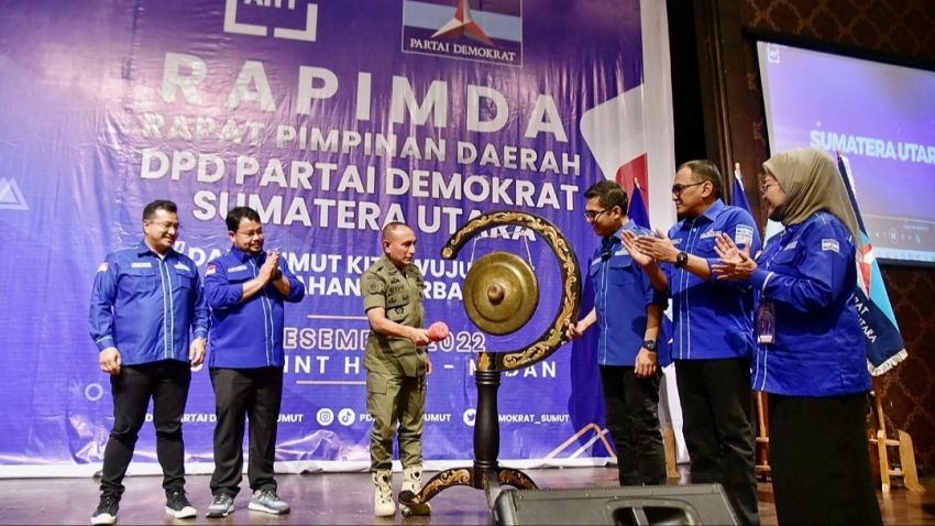 Rapim Partai Demokrat Sumut, Edy Rahmayadi Ajak Kader Ciptakan Perubahan untuk Membangun Sumut