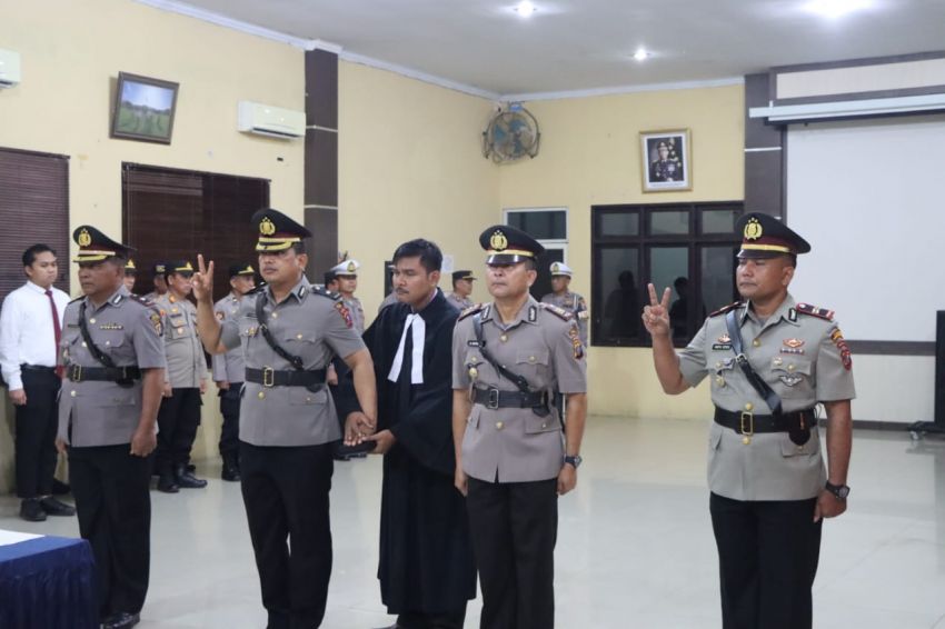 Kabag Ops, Kasat Lantas Polres Sergai dan Kasat Narkoba Polres Labuhanbatu Dimutasi