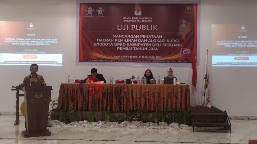 KPU Deli Serdang Sosialisasikan Penataan Dapil dan Alokasi Kursi Bagi Anggota DPRD Pada Pemilu 2024