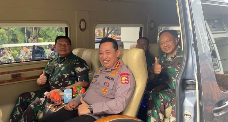 Laksamana TNI Yudo Margono Ditemani Kapolri dan Prabowo Saat Uji Kelayakan dan Kepatutan