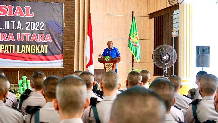 125 Siswa SPN Hinai Polda Sumut Kohesi Sosial di Pemkab Langkat