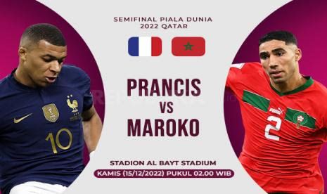 Semifinal Piala Dunia 2022: Maroko Vs Prancis, Prediksi Lengkap dan Head to Head