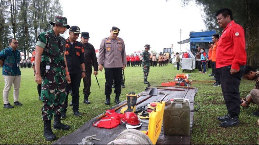 Pemkab Karo Gelar Apel Pasukan untuk Kesiapan Penanggulangan Bencana