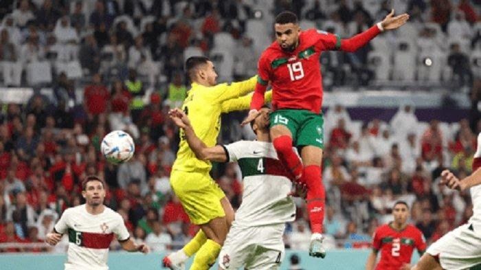 Piala Dunia 2022: Maroko Unggul 1-0 di Babak Pertama Laga 8 Besar, Sundulan Tajam Youssef En Nesyri Robek Mental Portugal