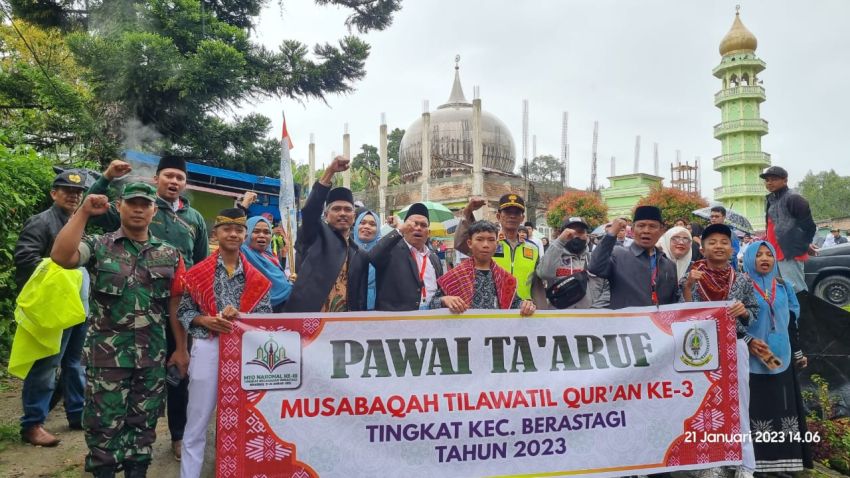 Pertama Kali, Ribuan Peserta Ikuti Pawai Ta'aruf MTQ di Berastagi