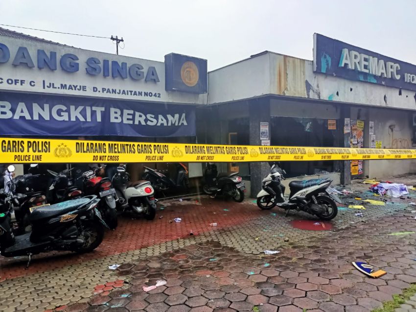 Polisi Amankan Pelaku Perusakan Kantor Arema FC