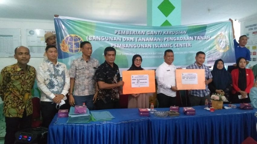 Pemprov Sumut Bayar Ganti Rugi Lahan  Pembangunan Islamic Center