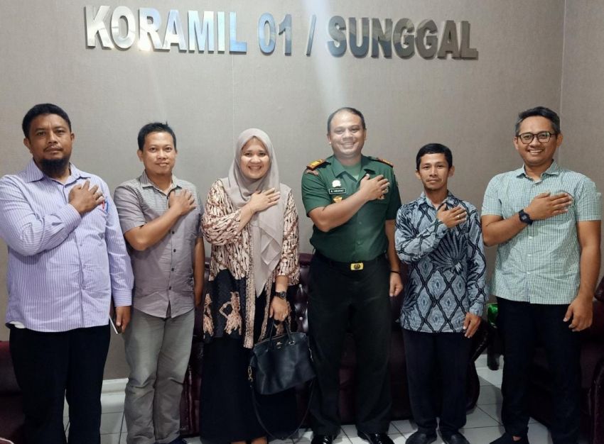 Audiensi ke Koramil, Danramil 01/Sunggal: Jaga Kondusifitas Pemilu 2024