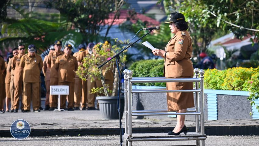 Upacara Apel Gabungan Perdana di Tahun 2023, Digelar Pemkab Karo