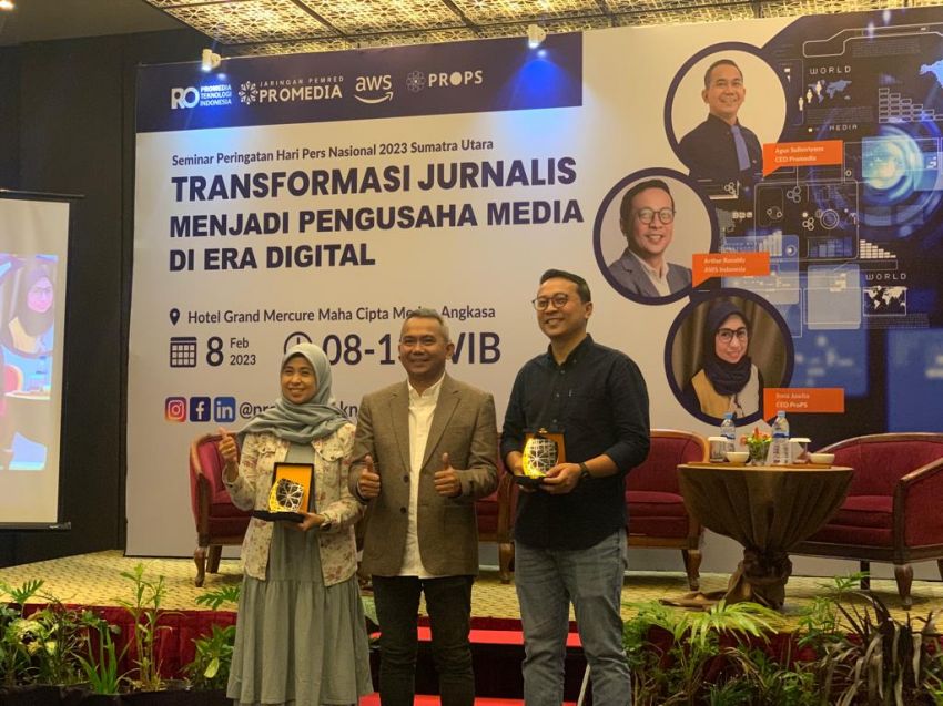 ProPS dan AWS Berpartisipasi dalam Seminar Transformasi Jurnalis Jadi Pengusaha Media di Medan