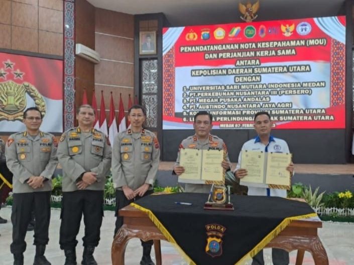 Ketua LPA Sumut Tanda Tangani MoU dengan Kapolda Sumatera Utara