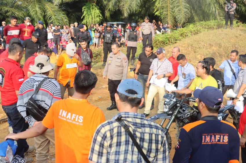 Rekonstruksi Pembunuhan Mantan Anggota DPRD Langkat Digelar, 7 TKP dan 91 Adegan Diperagakan