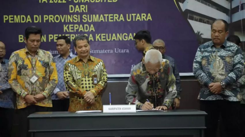 LKPD Kabupaten Asahan Diserahkan ke BPK Perwakilan Sumut