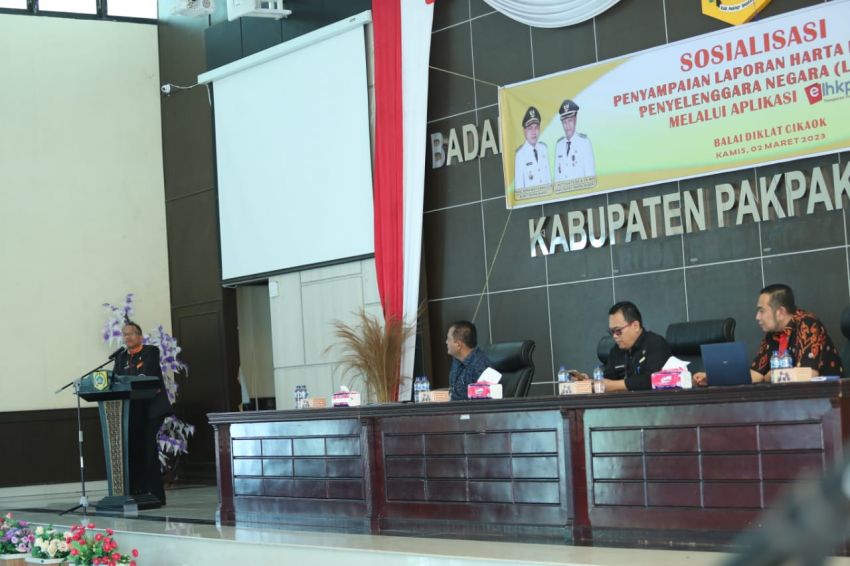 Sosialisasi Penyampaian LHKPN Melalui Aplikasi E-LHKNPB di Pakpak Bharat
