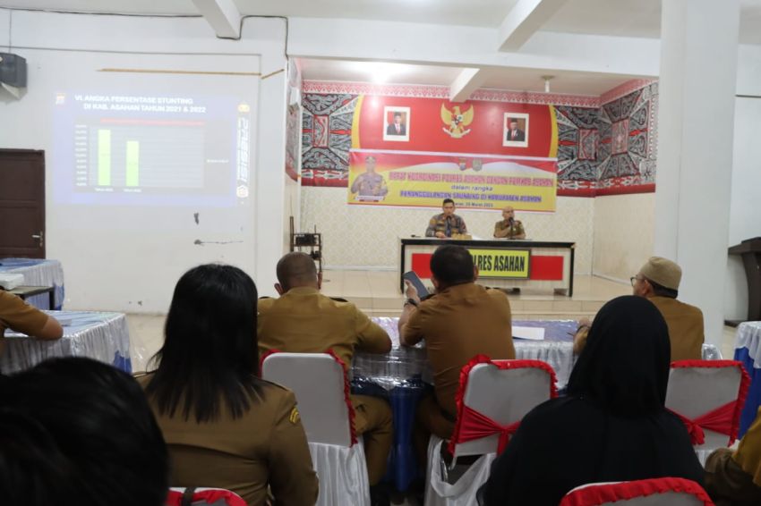 Penanganan Stunting, Polres Asahan dan Pemkab Asahan Gelar Rapat Bersama