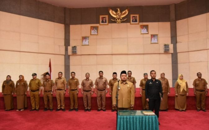 Ini Pesan Bupati Tapsel Kepada 94 Pejabat yang Dilantik