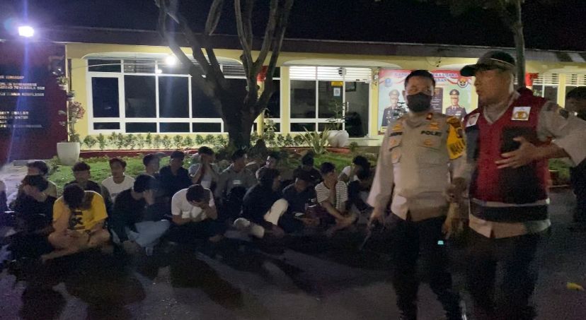 Ratusan Diduga Anggota Geng Motor dan Pasangan Luar Nikah Diamankan Tim Gabungan