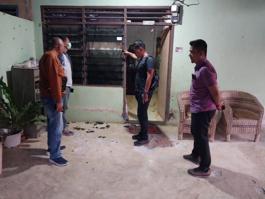 Rumah Kades Sei Serdang Langkat Dirusak OTK