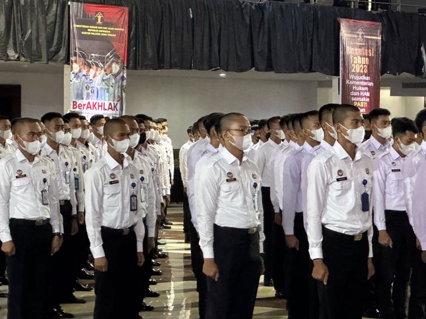 18 CPNS Rutan Pemalang Ambil Sumpah PNS