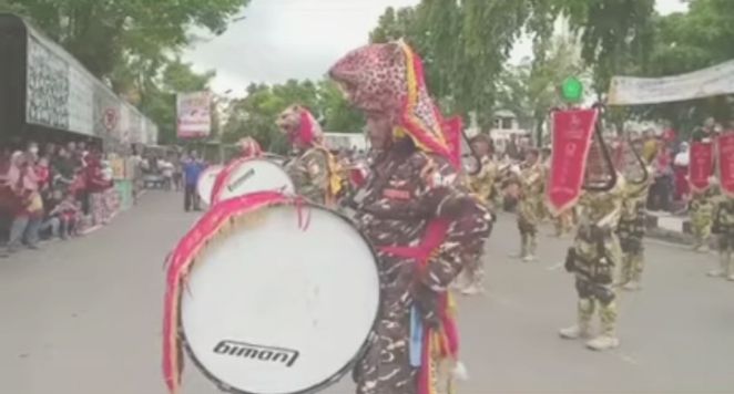 Marching Band Gema Nawa Kartika, Unjuk Kebolehan Didepan Presiden