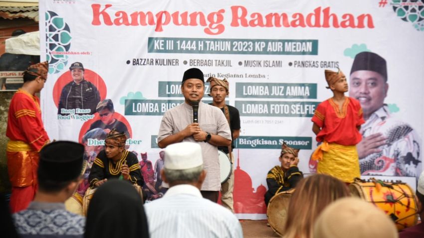 Bantu Ekonomi Masyarakat, Syaiful Ramadhan Resmikan Kampung Ramadan ke III Di Kampung Aur