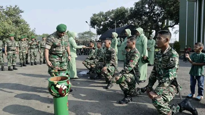 Begini Acara Tradisi Penerimaan Warga Baru Kodim 0711/ Pemalang