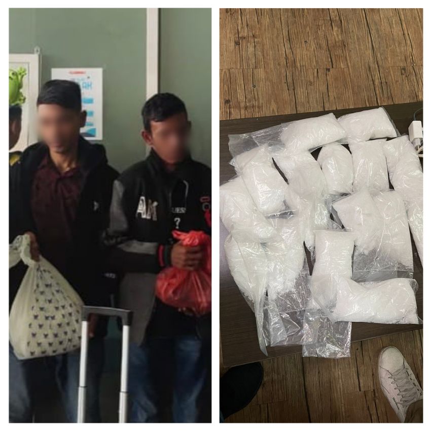 Dua Kurir 4 Kg Sabu Ditangkap di Bandara KNIA