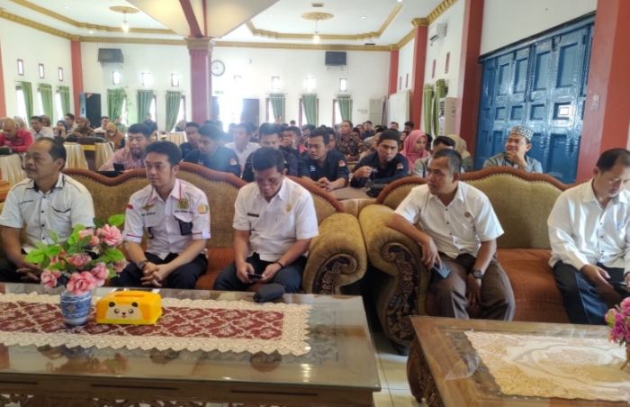 Polres Tapsel Hadiri Rapat Rekapitulasi DPS Pemilu 2024 Tingkat KPU Kabupaten Paluta