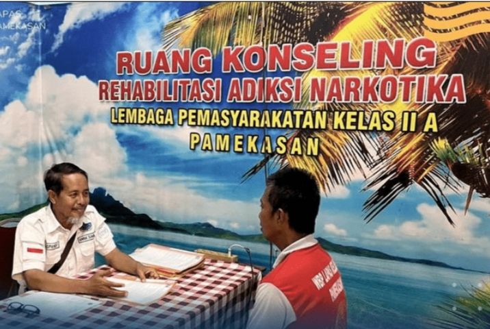 10 WBP Lapas kelas IIA Pamekasan Dapat Bimbingan Konseling Narkotika