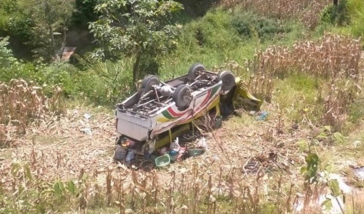Diduga Hilang Kendali, Bus Masuk Jurang di Samosir, 2 tewas 9 kritis