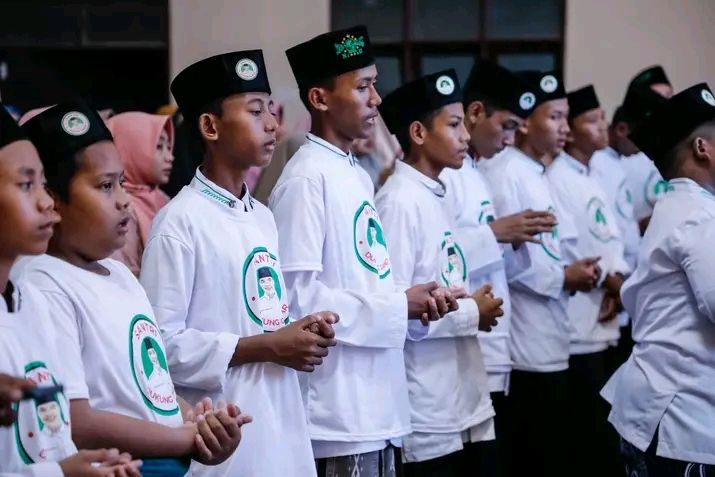 Ribuan Barisan Santri di Sumenep Dukung Ganjar