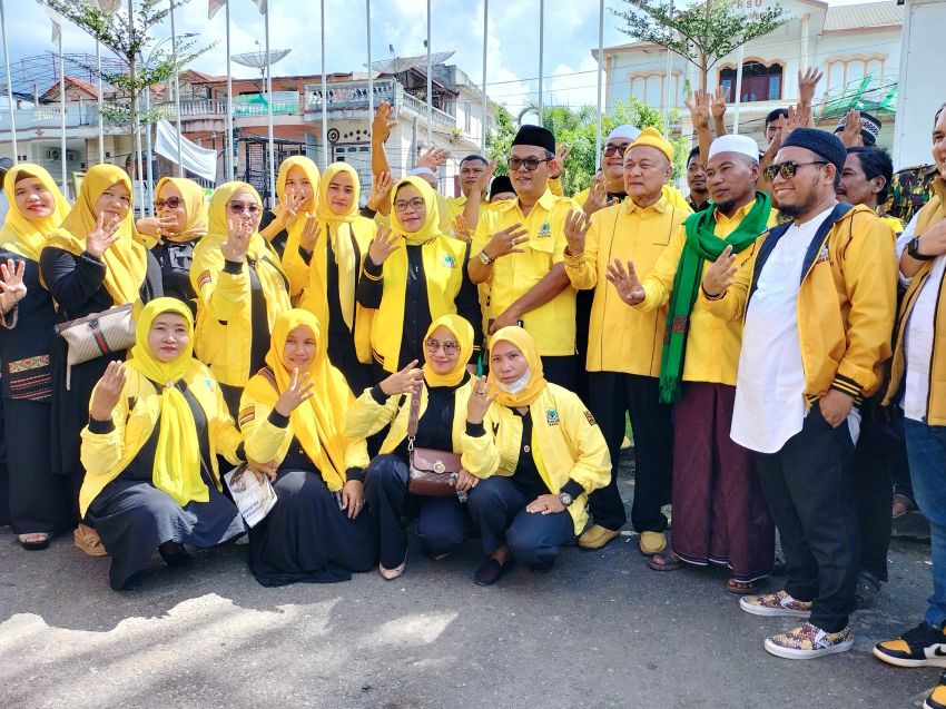 Diiringi Shalawat dan Rebana, Partai Golkar Didominasi Wajah Lama