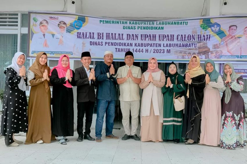 Dinas Pendidikan Kabupaten Labuhanbatu Gelar Halal Bil Halal dan Upah-upah Calon Haji