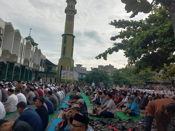Ribuan Warga Muhammadiyah Lubukpakam Shalat Idul Adha di Halaman Masjid Taqwa
