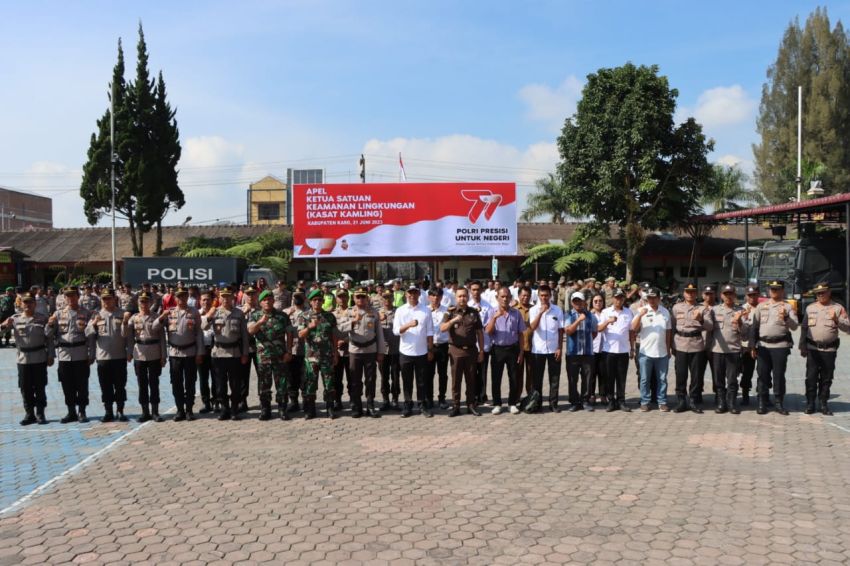 Polres Tanah Karo Gelar Apel Kasat Kamling