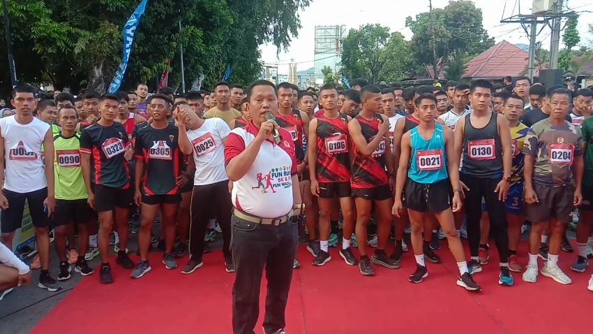 Ribuan Peserta Ikuti Fun Run 5 -10 K Polres Labuhanbatu